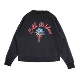 Cath Kidston 01AAA002 胸刺繍 トレーナー スウェット ブラック レディース キャスキットソン【中古】6-0621M∞