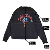 Cath Kidston 01AAA002 胸刺繍 トレーナー スウェット ブラック レディース キャスキットソン【中古】6-0621M∞