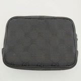 GUCCI GG柄 小物入れ ポーチ ブラック レディース グッチ【中古】6-0530G∞