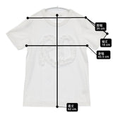 R&D.M.Co- 25SS FRILL EMBROIDERY H/T SHIRT 定価25300円 サイズL フリル 半袖Ｔシャツ カットソー ホワイト レディース オールドマンズテーラー【中古】6-0506S◎