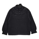 R&D.M.Co- 未使用品 ハンドクロシェットプルオーバー 定価96800円 セーター ニット ブラック レディース オールドマンズテーラー【中古】6-0227M♪