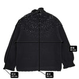 R&D.M.Co- 未使用品 ハンドクロシェットプルオーバー 定価96800円 セーター ニット ブラック レディース オールドマンズテーラー【中古】6-0227M♪
