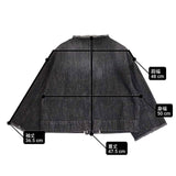 R&D.M.Co- CUT OFF DENIM JAKET 定価53900円 カットオフ デニムジャケット ブラック レディース オールドマンズテーラー【中古】6-0518M∞