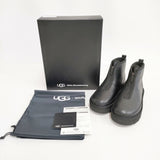 WHITE MOUNTAINEERING/UGG 未使用品 NEUMEL Zip レザームートンブーツ 定価36300円 WM2273802 23cm ブーツ ブラック レディース ホワイトマウンテニアリング/アグ【中古】6-0808T◎
