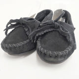 Minnetonka サイズ5 スエード モカシン ブラック レディース ミネトンカ【中古】6-0605G◎
