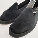ETELKA エテルカ SLIP-ON SHOES サイズ36 ベロア スリッポン ブラック レディース【中古】6-0808T◎