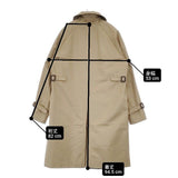 Aquascutum BASIC SINGLE TRENCH COAT 定価143000円 ウールライナーベスト付き トレンチコート ベージュ レディース アクアスキュータム【中古】6-0816T∞