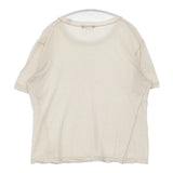 unfil recycle cotton basic fit tee WWSP-UW120 サイズ0 半袖Ｔシャツ カットソー ベージュ キナリ ユニセックス アンフィル【中古】6-0611S∞