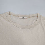 unfil recycle cotton basic fit tee WWSP-UW120 サイズ0 半袖Ｔシャツ カットソー ベージュ キナリ ユニセックス アンフィル【中古】6-0611S∞