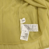 VIS シフォンバックリボンブプリーツ ブラウス シャツ ライトグリーン系 レディース ビス【中古】6-0611S∞