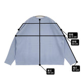 SLOBE IENA コットンダブルフェイスプルオーバー 定価9900円 セーター ニット 24AW サックスブルー レディース スローブイエナ【中古】6-0904T♪