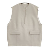 Mila Owen 未使用品 キーネックコクーンプルベスト 09WFT244197 ベスト 24AW アイボリー レディース ミラオーウェン【中古】6-0518M∞