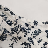 SLOBE IENA 25SS フレンチフリルスリーブフラワーブラウス 前後2way 定価9900円 ブラウス シャツ ホワイト ブラック レディース スローブイエナ【中古】6-0506S◎
