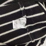 NOLLEY'S 新品 パール付き片畦ニットワンピース 定価18700円 ワンピース 23AW ブラック ホワイト レディース ノーリーズ【中古】6-0816T∞