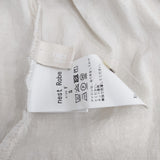 nest Robe UpcycleLino 近江晒天然染め ギャザーショートブラウス 01231-1018 ブラウス シャツ キナリ レディース ネストローブ【中古】6-0326M◎