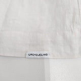 nest Robe UpcycleLino 近江晒天然染め ギャザーショートブラウス 01231-1018 ブラウス シャツ キナリ レディース ネストローブ【中古】6-0326M◎