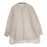 nest Robe リネンボウタイブラウス リボン 01194-1356 ブラウス シャツ ベージュ レディース ネストローブ【中古】6-0326M◎