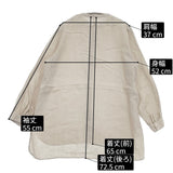 nest Robe リネンボウタイブラウス リボン 01194-1356 ブラウス シャツ ベージュ レディース ネストローブ【中古】6-0326M◎
