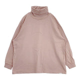 UpcycleLino BASIC 天竺長袖ビッグタートル nest Robe 600235-7054 長袖Ｔシャツ カットソー ロンＴ ピンク ユニセックス アップサイクルリノ【中古】6-0621M∞