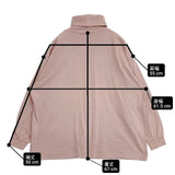 UpcycleLino BASIC 天竺長袖ビッグタートル nest Robe 600235-7054 長袖Ｔシャツ カットソー ロンＴ ピンク ユニセックス アップサイクルリノ【中古】6-0621M∞