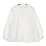 nest Robe リネンビエラスタンドフリルブラウス 01175-1112-47 ブラウス シャツ ホワイト レディース ネストローブ【中古】6-0326M◎