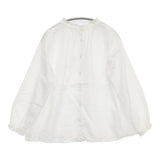 nest Robe リネンビエラスタンドフリルブラウス 01175-1112-47 ブラウス シャツ ホワイト レディース ネストローブ【中古】6-0326M◎