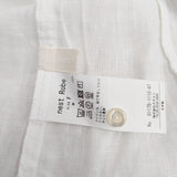 nest Robe リネンビエラスタンドフリルブラウス 01175-1112-47 ブラウス シャツ ホワイト レディース ネストローブ【中古】6-0326M◎