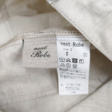 nest Robe コットンリネンオックスペインターパンツ 01192-1145 サイズ1 パンツ ベージュ レディース ネストローブ【中古】6-0326M◎
