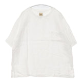 Sanca リネン ポケット付き S24STS04 半袖シャツ ホワイト ユニセックス サンカ【中古】6-0611S∞
