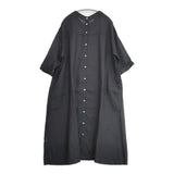 nest Robe リネンロールスリーブ2WAYワンピース 01202-1471 ワンピース ブラック レディース ネストローブ【中古】6-0326M◎