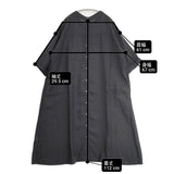 nest Robe リネンロールスリーブ2WAYワンピース 01202-1471 ワンピース ブラック レディース ネストローブ【中古】6-0326M◎