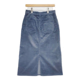 23区 DENIME ベルベットストレッチ スカート 定価17930円 ロングスカート ブルー レディース ニジュウサンク【中古】6-0827T∞