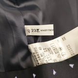 23区 洗える トライアングルプリントスカート SKWOSM0304 サイズ40 フレア ロングスカート ネイビー パープル レディース ニジュウサンク【中古】6-0326M◎