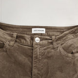23区 DENIME 洗えるベルベットストレッチ Aライン スカート 定価23100円 ロングスカート グレージュ レディース ニジュウサンク【中古】6-0827T∞
