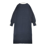 23区 ウールブレンド パール ニット ワンピース ネイビー レディース ニジュウサンク【中古】6-0827T∞