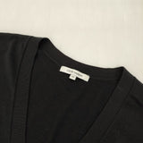 23区 MY STANDARD シルクコットンベーシック Vネック KR23IA0308 セーター ニット ブラック レディース ニジュウサンク【中古】6-0621M∞
