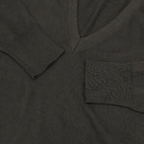 23区 MY STANDARD シルクコットンベーシック Vネック KR23IA0308 セーター ニット ブラック レディース ニジュウサンク【中古】6-0621M∞