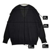 23区 MY STANDARD シルクコットンベーシック Vネック KR23IA0308 セーター ニット ブラック レディース ニジュウサンク【中古】6-0621M∞