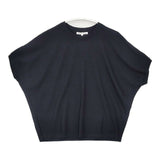 23区 レーヨンポリエステルストレッチ ドルマンスリーブ セーター ニット ブラック レディース ニジュウサンク【中古】6-0611S∞