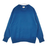 23区 洗える ピュアカシミヤ クルーネック ニット セーター ニット ブルー レディース ニジュウサンク【中古】6-0827T∞