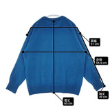 23区 洗える ピュアカシミヤ クルーネック ニット セーター ニット ブルー レディース ニジュウサンク【中古】6-0827T∞