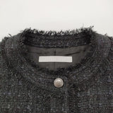 theory luxe ツイード Lurex Tweed Rili サイズ32 ベスト ブラック レディース セオリーリュクス【中古】6-0518M∞