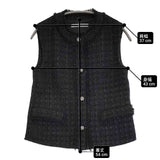 theory luxe ツイード Lurex Tweed Rili サイズ32 ベスト ブラック レディース セオリーリュクス【中古】6-0518M∞