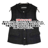 theory luxe ツイード Lurex Tweed Rili サイズ32 ベスト ブラック レディース セオリーリュクス【中古】6-0518M∞