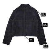 theory FELTED WOOL CASH ZIP UP CARDI ジップアップブルゾン ウールカシミヤ セーター ニット 24AW ブラック レディース セオリー【中古】6-0816T∞