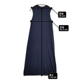theory レーヨンブレンドノースリーブニットワンピース HIGH NK DR NEW DRESS UP ワンピース ネイビー レディース セオリー【中古】6-0621M∞