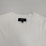 theory Compact Crepe Peplum Top ニットソー 半袖Ｔシャツ カットソー ホワイト レディース セオリー【中古】6-0701S∞