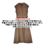 theory CRISP POLY UTL SHIRT DR 定価42900円 サイズ0 ノースリーブシャツ ワンピース ブラウン レディース セオリー【中古】6-0506S◎