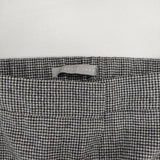 theory luxe 未使用品 千鳥格子 CAROL 2 MINI HOUNDSTOOSH ウールスラックス パンツ グレー レディース セオリーリュクス【中古】6-0827T∞