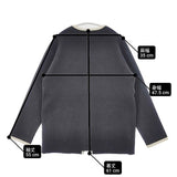 23区 ミニブークレ ニットジャケット ノーカラージャケット チャコールグレー レディース ニジュウサンク【中古】6-0827T∞